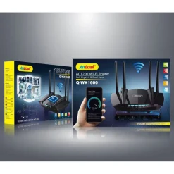 ROUTER WIRELESS AC1200 WIFI 2.4GHZ+5GHZ FULL GIGABIT DUAL BAND WPS CASA Q-WX1600