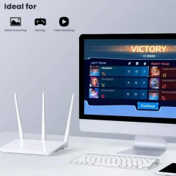 ROUTER WIRELESS N300 ACCESS POINT WI-FI 802.11 2.4G ETHERNET LAN ANTENNA ESTERNO