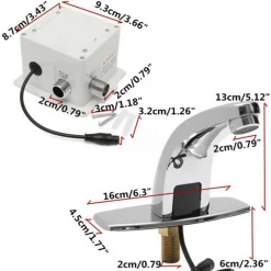 RUBINETTO AUTOMATICO CON SENSORE WC INFRAROSSI LAVANDINO AUTOMATICA BAGNO CUCINA