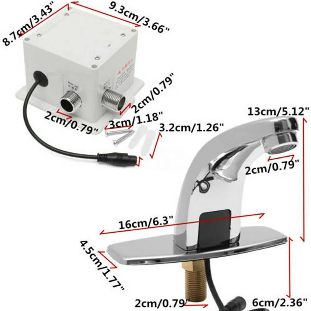 RUBINETTO AUTOMATICO CON SENSORE WC INFRAROSSI LAVANDINO AUTOMATICA BAGNO CUCINA