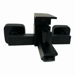RUBINETTO BAGNO ULTRA MODERNO MISCELATORE ORIENTABILE PER VASCA NERO OPACO 87209