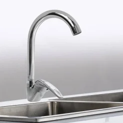 RUBINETTO CUCINA CANNA ALTA CURVA MONOCOMANDO LAVELLO MISCELATORE CROMATO 52934