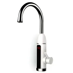 RUBINETTO ELETTRICO ISTANTANEO CALDAIA ACQUA CALDA CANNA ALTA CON DISPLAY J02