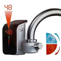 RUBINETTO ELETTRICO PER ACQUA CALDA ISTANTANEA SENZA CALDAIA CON DISPLAY FO-J07