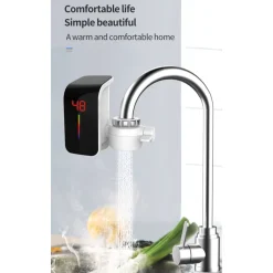 RUBINETTO ELETTRICO PER ACQUA CALDA ISTANTANEA SENZA CALDAIA CON DISPLAY FO-J07