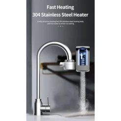 RUBINETTO ELETTRICO PER ACQUA CALDA ISTANTANEA SENZA CALDAIA CON DISPLAY FO-J07