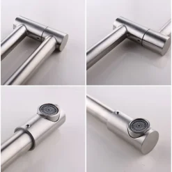 RUBINETTO LAVELLO CUCINA PIEGHEVOLE MONOCOMANDO CON BRACCIO ESTENSIBILE