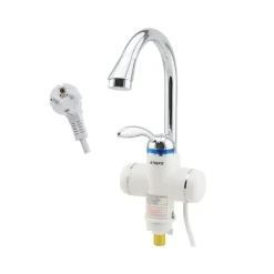 RUBINETTO MISCELATORE CALDAIA ELETTRICO ACQUA CALDA CON SPINA CUCINA BAGNO 3000W