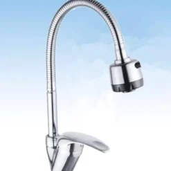 RUBINETTO MISCELATORE CASA CUCINA ORIENTABILE DOPPIO GETTO CROMATO JH-8095W