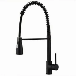 RUBINETTO MISCELATORE CUCINA CON DOCCETTA A MOLLA LAVELLO ISOLA CANNA ALTA 87465