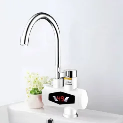 RUBINETTO MISCELATORE ELETTRICO SPINA CALDAIA ACQUA CALDA CON DISPLAY RX-007