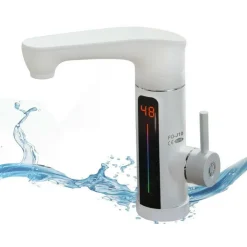 RUBINETTO MISCELATORE ELETTRICO CALDAIA ACQUA CALDA CON DISPLAY FO-J10