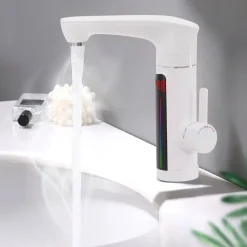 RUBINETTO MISCELATORE ELETTRICO CALDAIA ACQUA CALDA CON DISPLAY FO-J10