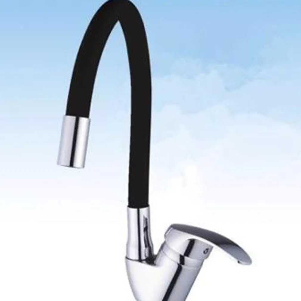 RUBINETTO MISCELATORE GIREVOLE PER LAVANDINO LAVELLO CUCINA COLORE CANNA NERO