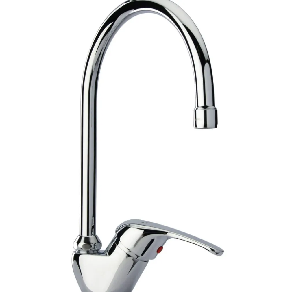 RUBINETTO MISCELATORE GIREVOLE MOBILE PER LAVANDINO LAVELLO CUCINA KIT MONTAGGIO