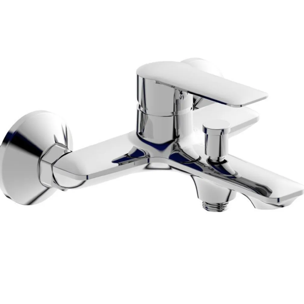 RUBINETTO MISCELATORE GRUPPO VASCA DA BAGNO CROMATO CON ATTACCO DOCCIA SOFI87104