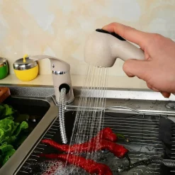 RUBINETTO MISCELATORE MONOCOMANDO LAVELLO AVENA DOCCETTA ESTRAIBILE 52992