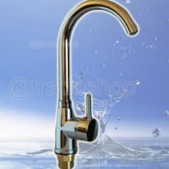 RUBINETTO MISCELATORE MONOCOMANDO LAVABO LAVELLO BAGNO CUCINA ACCIAIO CROMATO V3