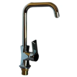 RUBINETTO MISCELATORE MONOCOMANDO PER LAVELLO CUCINA CANNA ALTA ACCIAIO CROMA Q2