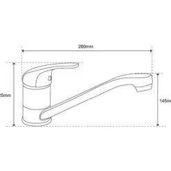 RUBINETTO MISCELATORE PER LAVELLO CUCINA CANNA LUNGA MODELLO LONDRA 52340A