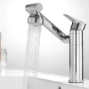 RUBINETTO MISCELATORE PER LAVABO LAVANDINO GIREVOLE 360° CON DOPPIO AREATORE