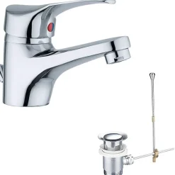 RUBINETTO MISCELATORE PILETTA ESY_52960 BAGNO DOPPIO FORO RUBINETTERIA