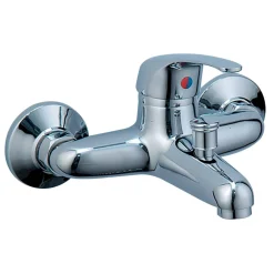 RUBINETTO MISCELATORE VASCA DA BAGNO GRIGIO SILVER CON ATTACCO PER DOCCIA BARI