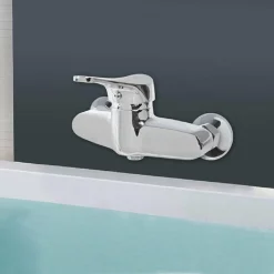 RUBINETTO PARETE PER DOCCIA ATTACCO 1/2 POLLICI MISCELATORE BAGNO CROMATO 52962