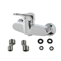 RUBINETTO PARETE PER DOCCIA ATTACCO 1/2 POLLICI MISCELATORE BAGNO CROMATO 52962