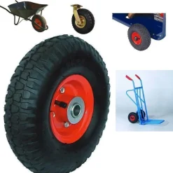 RUOTA GOMMA PNEUMATICA AVO CON CAMERA D'ARIA DIAMETRO 260X85 PER CARRELLI