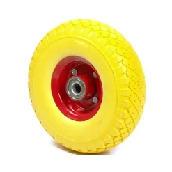RUOTA IN GOMMA PER CARIOLA CARRELLO CON CUSCINETTO 260 LB 200 KG 4.10 /3.50 - 4