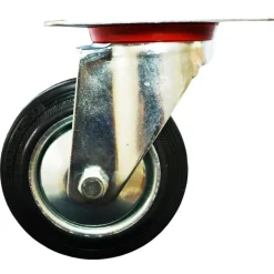 RUOTA RUOTE ROTELLE IN GOMMA PER CARRELLI INDUSTRIALI TAVOLI MOBILI Ø 75 X 25 45