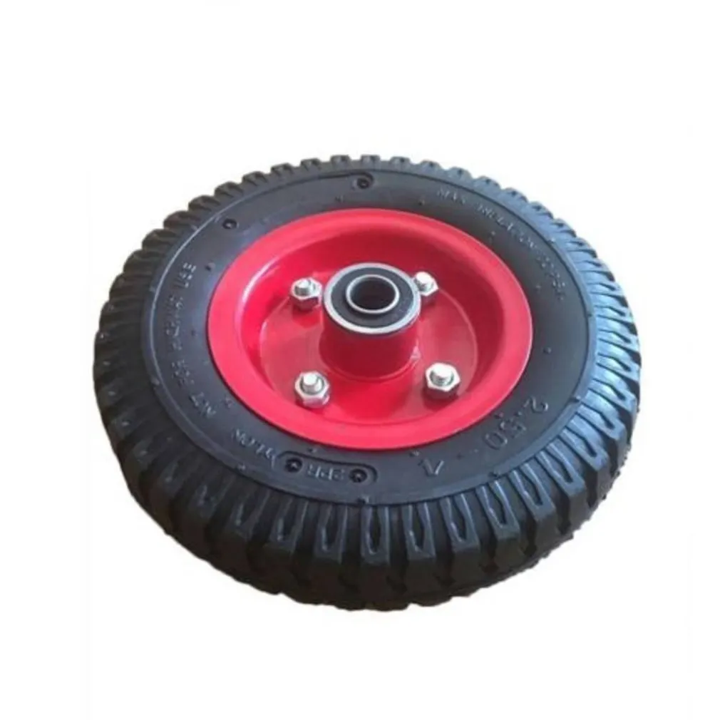 RUOTA RUOTINO 8X4 PER CARRELLO PORTAPACCHI 2.50-4 200MM PESO MAX 200KG