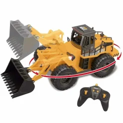 RUSPA BULLDOZER RADIOCOMANDATO TRATTORE CARICATORE FRONTALE GIOCATTOLO BAMBINI