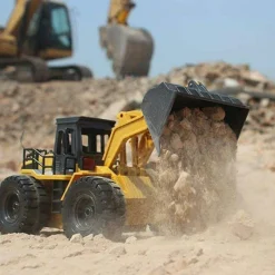 RUSPA BULLDOZER RADIOCOMANDATO TRATTORE CARICATORE FRONTALE GIOCATTOLO BAMBINI