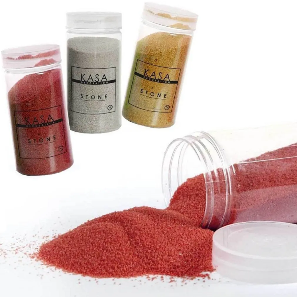 SABBIA RENELLA COLORATA DECORATIVA VASO PIANTE 370 GR 0,2-0,6 MM 3 COLORI 823299