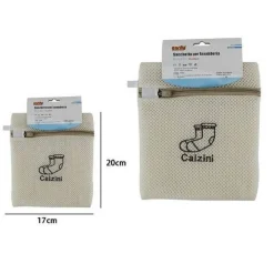 SACCHETTO A RETE LAVANDERIA LAVATRICE LAVAGGIO BIANCHERIA INTIMO CALZINI 59111