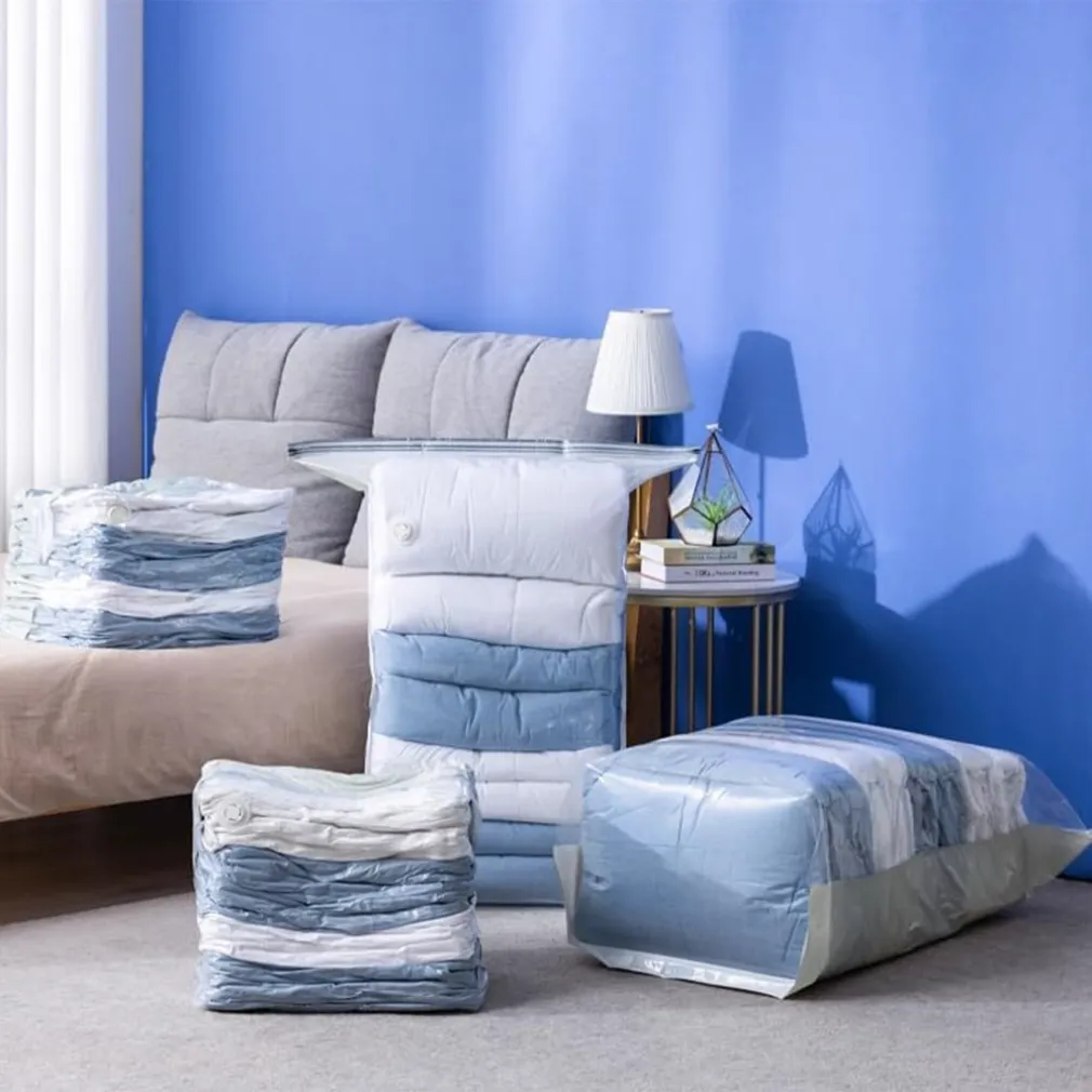 SACCHETTO BORSA SOTTOVUOTO VESTITI PIUMINI CASA NESSUNA POMPA SALVASPAZIO ARMADIO 50X70X32CM