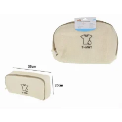 SACCHETTO LAVANDERIA LAVATRICE LAVAGGIO BIANCHERIA RETE MAGLIA 35X2X10 CM 59118