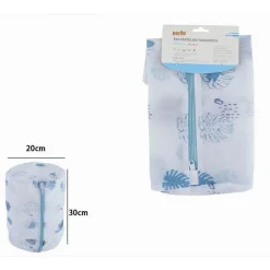 SACCHETTO PER BUCATO LAVAGGIO RETE CERNIERA BIANCHERIA 20X30CM A FANTASIA 87439