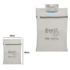 SACCHETTO PER LAVANDERIA LAVATRICE RETE 30X40CM BIANCHERIA INTIMO CALZINI VESTITI 59378