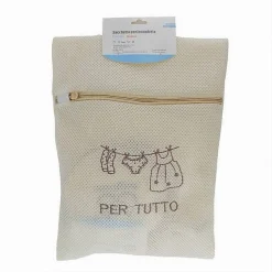 SACCHETTO SALVA REGGISENO LAVATRICE LAVAGGI BIANCHERIA RETE INTIMO 40X30CM 59115