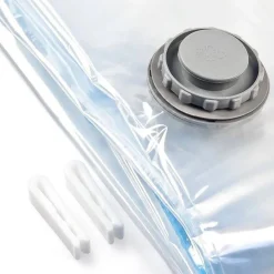 SACCHI SOTTOVUOTO 2 PEZZI SACCHETTI PER VESTITI COPERTE BUSTE 86X50 E 130X74 CM