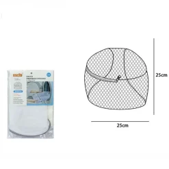SACCO RETE FINE FORMA SFERICA SALVABIANCHERIA PROTEGGI BUCATO CON ZIP 25CM 59993