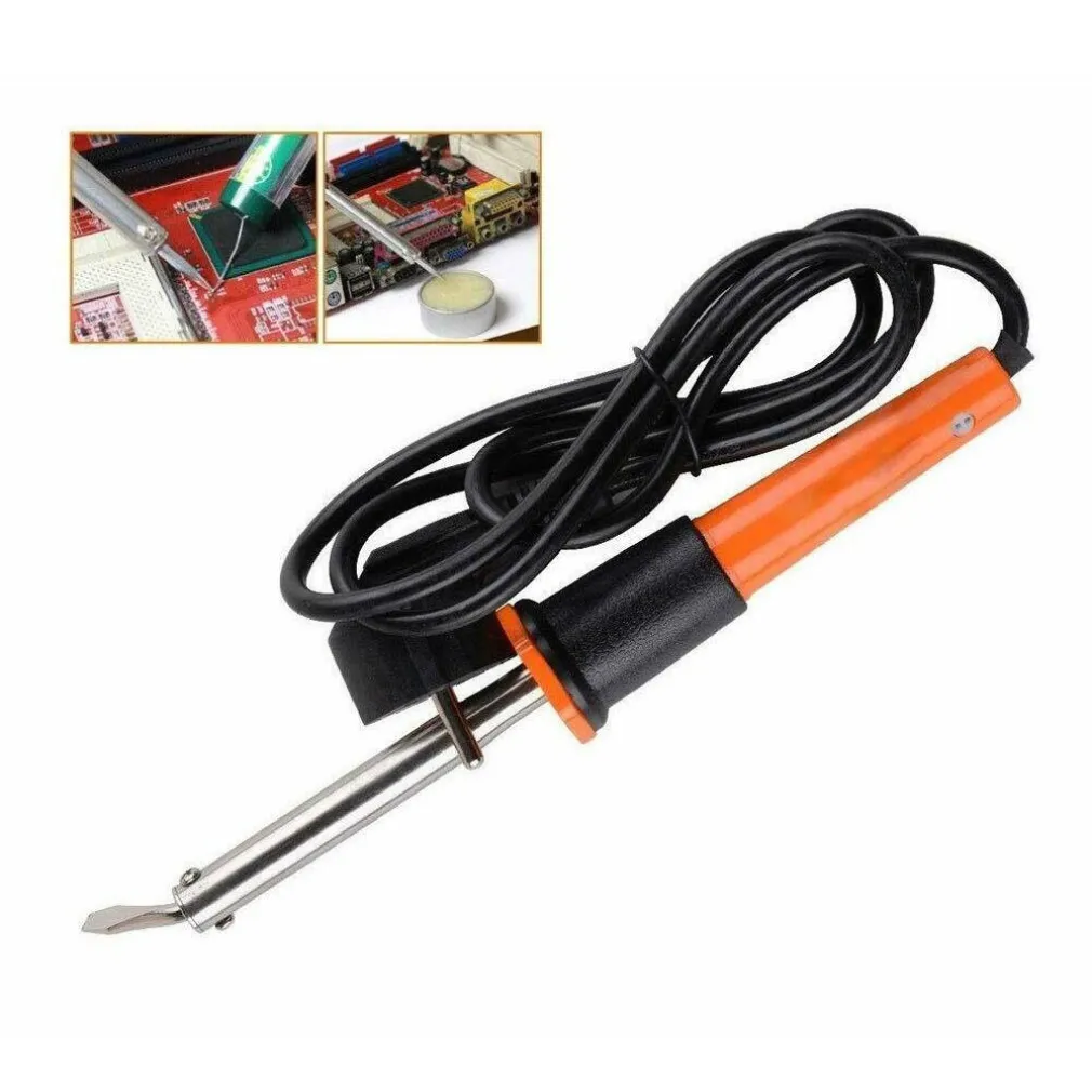 SALDATORE A STILO CON PUNTA CURVA STAGNO 40W ELETTRICO SALDATURA FILI CAVI 92292