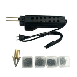 SALDATORE PER RIPARAZIONE PARAURTI PLASTICA AUTO CON GRAFFETTE CUCITRICE A CALDO