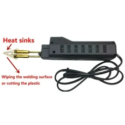 SALDATORE PER RIPARAZIONE PARAURTI PLASTICA AUTO CON GRAFFETTE CUCITRICE A CALDO