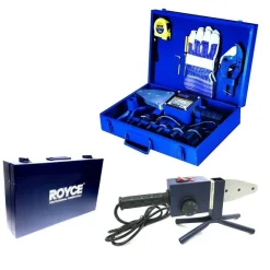 SALDATORE POLIFUSORE 800W PER SALDATURA TUBI PLASTICA PVC PVDF 6 MATRICI