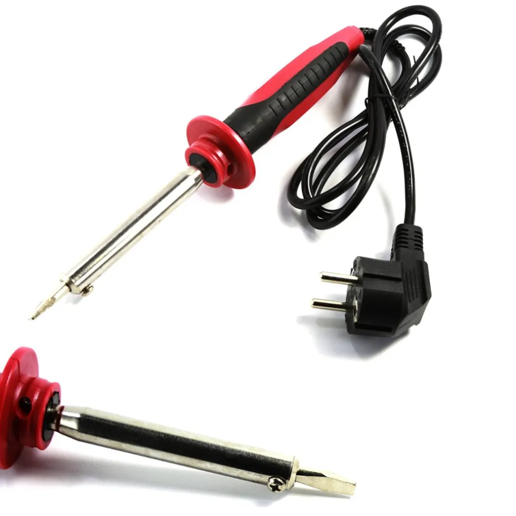 SALDATORE STAGNO SALDATRICE ELETTRICO A SALDATURA SALDA PUNTA PIATTA 60W