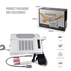 SALON EXPERT 3 IN 1 NAIL MACHINE FRESA LAMPADA AERATORE PROFESSIONALE NAIL ART